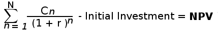 NPV Formula